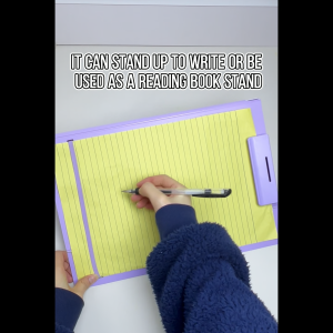 A4/Long Clipboard with Cover Standable ClipBoard Document Paper Organizer File Folder Standing Clip Board Fit Yellow Pad