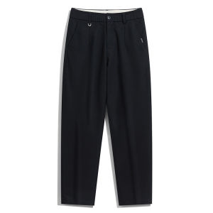 Japanese Style Mens Straight Leg Suit Pants Drapey Casual Loose Fit Fashionable Urban Autumn Spring Business Casual Trousers