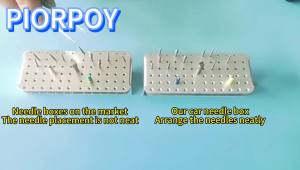 PIORPOY Dental 72 Holes Burs Holder Autoclave High/Low Speed Dentistry Endo Files Block Case Disinfection Stand Aluminium
