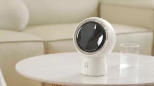 Portable Bladeless Air Circulating Fan USB Rechargeable 5000Mah Battery 5 Gear Wind Home Cordless Table Fan