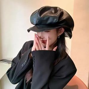 Women Cloud Beret Hat Korean Style Wrinkle Design Irregular Brim Spring Autumn Casual Fashion Headwear
