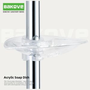 MEISITEKEKE | Transparent Bathroom Storage Shelf Plastic Tray
