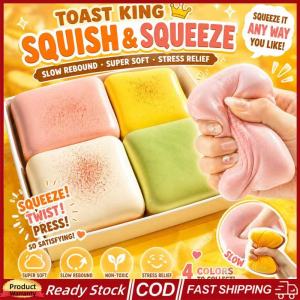 KEBIDU Big Butter Toast Decompression Toy Squishy Simulated Square Bread Squeeze Squishy Toys Slow Rising Stress Relief Artificial Simulation Bread