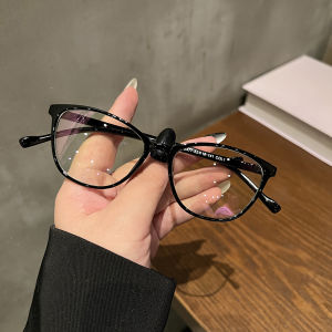 K-style Retro Small Cat Eye Design Glasses Men and Women Internet Celebrity Understand Small Face Easiest for Match Street Shot Same Style with Myopic Glasses Option