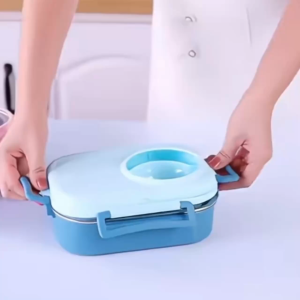 304 stainless steel camera lunch box three compartments convenient and practical large capacity 1100ml lunch box