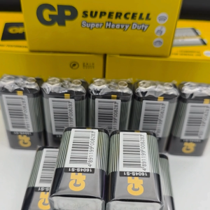 GP Supercell Heavy Duty Long Lasting Durable Original 9V Square Battery Bateri Petak [1Box-10Pcs]