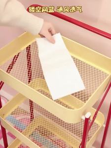 Folding Portable Storage Rack With Wheels