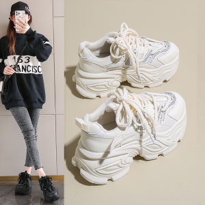 Parisian Durian Bottom Dad Shoes Womens Spring 2025 Trendy Soft Bottom Sports Shoes 34 Size Thick Heel Heightening White Womens Shoes