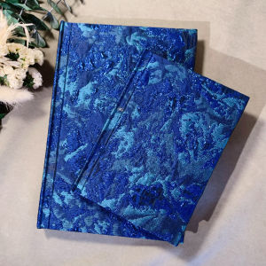 Heben Original Blue Fabric Art Notebook A5 Size Diary Journal for Girls Bound Style Lock Stitch Cover Material Cloth