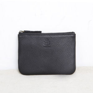 Genuine Leather Women Coin Purse Mini Small Wallet Short Small Fresh Cowhide Zip-up Long Thin Mobile Phone Bag Handbag Coin