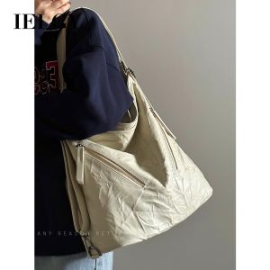 Ielgy ผู้หญิงจีบความจุขนาดใหญ่กระเป๋าสะพายไหล่กระเป๋านักเดินทางระดับไฮเอนด์