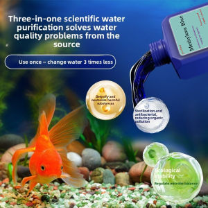 200ml/500ml Methylene Blue Concentrate for Aquarium Disinfection Sterilization Treat White Spot Fungus Tail Rot Water Cleaner