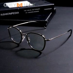 Grey Jack Kacamata Antiradiasi Blueray Model Kotak Fashion Wanita & Pria Simple Ringan Bisa Lensa Minus Terbaru 5439