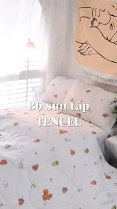 Set Ga Gối TENCEL Chưa Gồm Chăn Chất Liệu Cao Cấp Full Tone Màu Hottrend Thời Thượng - KiMi Decor