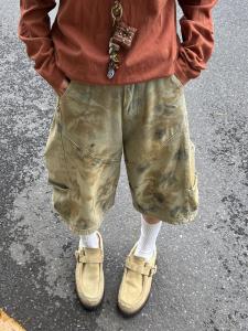 Retro American Washed Denim Seven-Foot Mens Summer Streetwear Loose Casual Wide-Leg Shorts Straight Leg Youthful Daily Use