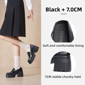 Josiny | Thick Sole Chunky Heel Oxford Shoe Versatile Loafer Shoes