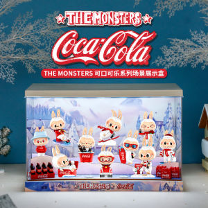 the Monsters Labubu Coca-Cola Series Collectible Figure Blind Box Display Case Bubble Monster Trendy Play Collectibles