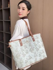 ‼ SẴN SG ‼ Ttwn Bear Túi Tote Nâu Tn-2122 Size 30X34Cm - Di Di Lê - Sẵn Ship