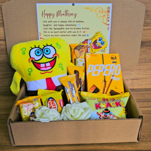 ✨ Yellow SpongeBob Gift Set Plush Treats and Sweet Yellow Surprises Free Message