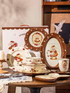 JINGDITAOCI | Bộ Bàn Ăn Gốm Đẹp Làm Quà Tân Gia