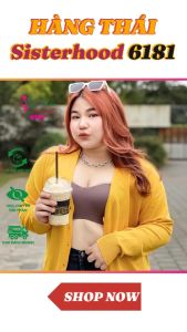Áo ngực Bigsize cúp C quả ngang Sisterhood 6181 chống tụt áo lót thá¡ vải su bản lớn không mút có gọng Mỹ Châu