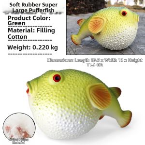 Stress-Relief Realistic Soft Jelly Pufferfish Model