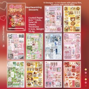 Yuxian | Vintage INS Style Dessert Diary Stencil Stickers