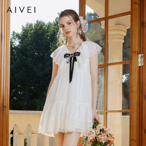AIVEI | Summer Romantic French V-Neck Chiffon Dress