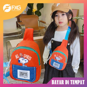 FXG Tas Anak Fashion Lucu Karakter Selempang Sling Bag Perempuan Laki Laki TA01