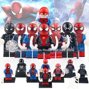 Spider-Man Figurine Venom Stealth Suit LEGO-Compatible Childrens Toy