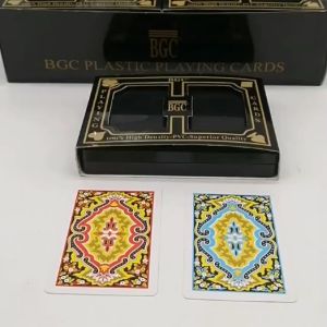 【SG Stock】BGC Plastic Playing Cards / 2 Decks / 1 Red & 1 Blue / Jumbo index / Casino Standard Size【Ship Out 24Hrs】
