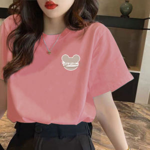 White Versatile Student Short Sleeve T-Shirt Womens Fashionable Korean Style Chic Top Summer New Arrival Simple Design