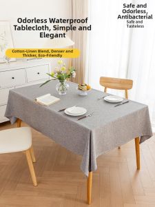 SANHANG | Easy Clean Waterproof Oil-Repellent Cotton Linen Tablecloth