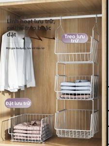 QIMAHUANGZI | Wardrobe Storage Organizer Clothes Shelf