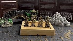 Móc Khóa Phật Giáo Tượng Mini Tứ Đại Thiên Vương Hộ Pháp Bằng Đồng Thau - Đồ Đồng Thuận Tâm