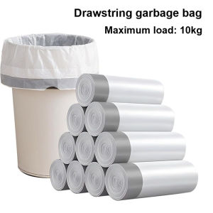 100/200PCS Thickened Drawstring Trash BagsUnscented Small Garbage Bag Separated Trash Can Liners for Bathroom Restroom Kitchen