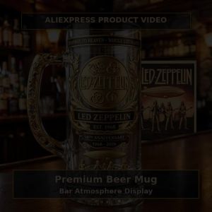 Ly Bia 3D Nổi Hình Ban Nhạc Led Zeppelin Kỷ Niệm 58 Năm Thành Lập Phong Cách Retro Có Tay Cầm Dành Cho Người Hâm Mộ
