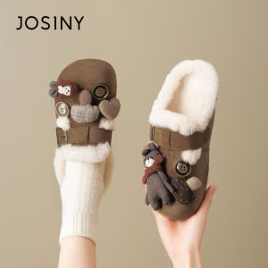 Josiny | Thick Sole Warm Fluffy Slippers