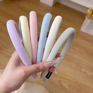 Băng Đô Màu Macaron Dành Cho Nữ Băng Đô Rửa Mặt Thanh Lịch Băng Đô Thời Trang Hàng Ngày Vòng Tóc Voan Dành Cho Bé Gái