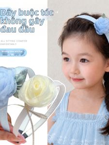 WAMEN | Dải Đeo Tóc Kiểu Công Chúa Không Trơn Thoải Mái với Thiết Kế Voan Hoa Để Quản Lý Tóc Rơi
