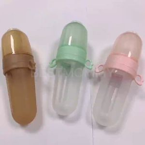 BESTMOMMY Infant Baby Kids Silicone Spoon Feeder with Free Fruit Pacifier Nipple Essential 90ml