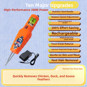 MONLEYTA | Automatic Handheld Waterproof Rechargeable Poultry Feather Remover Machine Home Commercial Use New Model Chicken Duck Goose