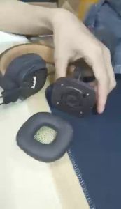 A Pair Leather Sponge Cushion Replacement Ear Pads Earmuff Protector for Marshall Major Headphone