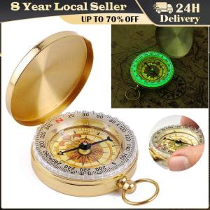 Navigation Compass Portable Compass Travel By Walking Survival Pocket Brass Gold Compass High Quality Camping Gift Hiking Sports