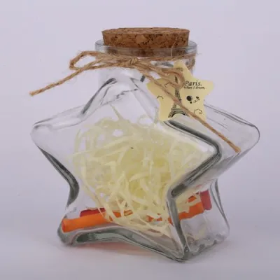 Transparent Star Bottle Wish Glass Jar Creative Gift Sky Star Bottle Modern Minimalist Design Lucky Star Bottle
