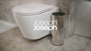 Joseph Joseph Easystore Luxe Stainless Steel Concealed Toilet Roll Holder