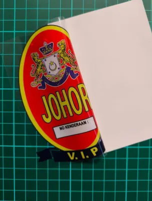 Johor VIP Premium Car Sticker Decals