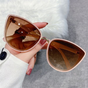 Vintage Cat Eye Sunglasses Women Fashion Popular Metal Shades Sun Glasses Female Trendy Gradient Style UV400 Outdoor Eyewear