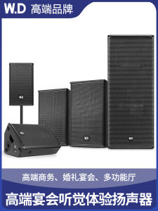 W.D Long Tai Chi Professional Full Range Speaker HiFi Wooden Box for Clear Bar Banquet Hall Music Commercial Project Special