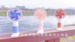 Portable Mini USB Fan with Mobile Phone Holder Rechargeable Battery Portable Desktop Fan for Home & Travel